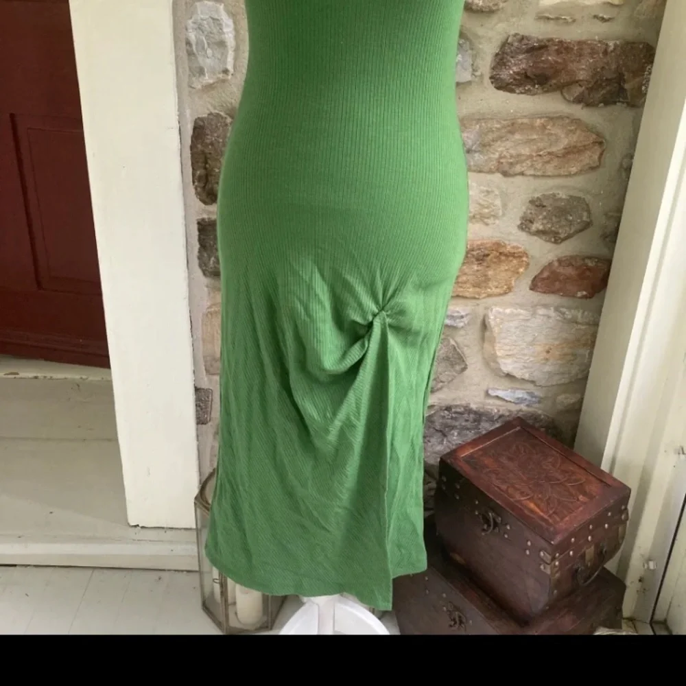 NWT Reformation Hilo Knit Dress Palm Green $148 Womens Small - Picture 6 of 12